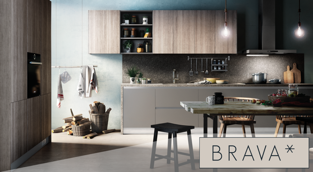 Cocina agradable con cocinas brava